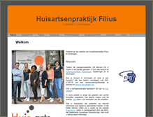 Tablet Screenshot of huisartsfilius.nl
